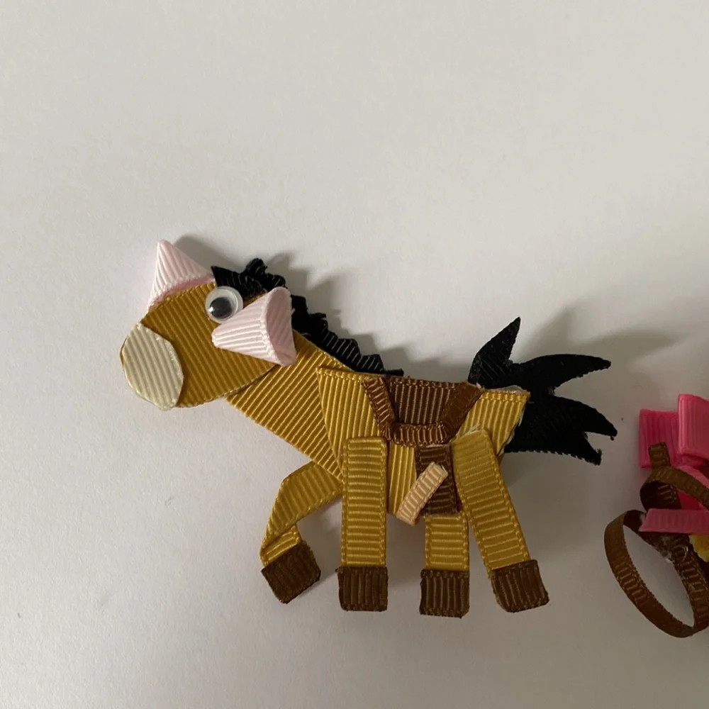 Western Cowgirl Horse Hair Clips